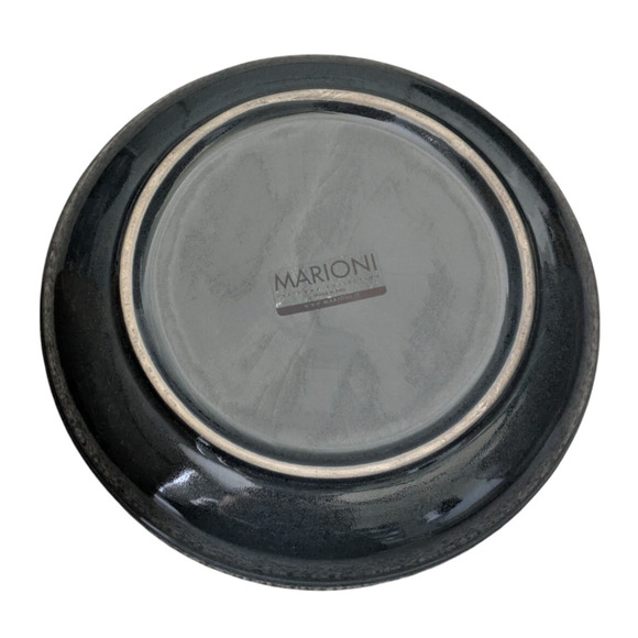 Marioni Italy Gray Lidded Ceramic Dish Knot Abstract Detail Brutalist MCM Modern - Picture 4 of 9